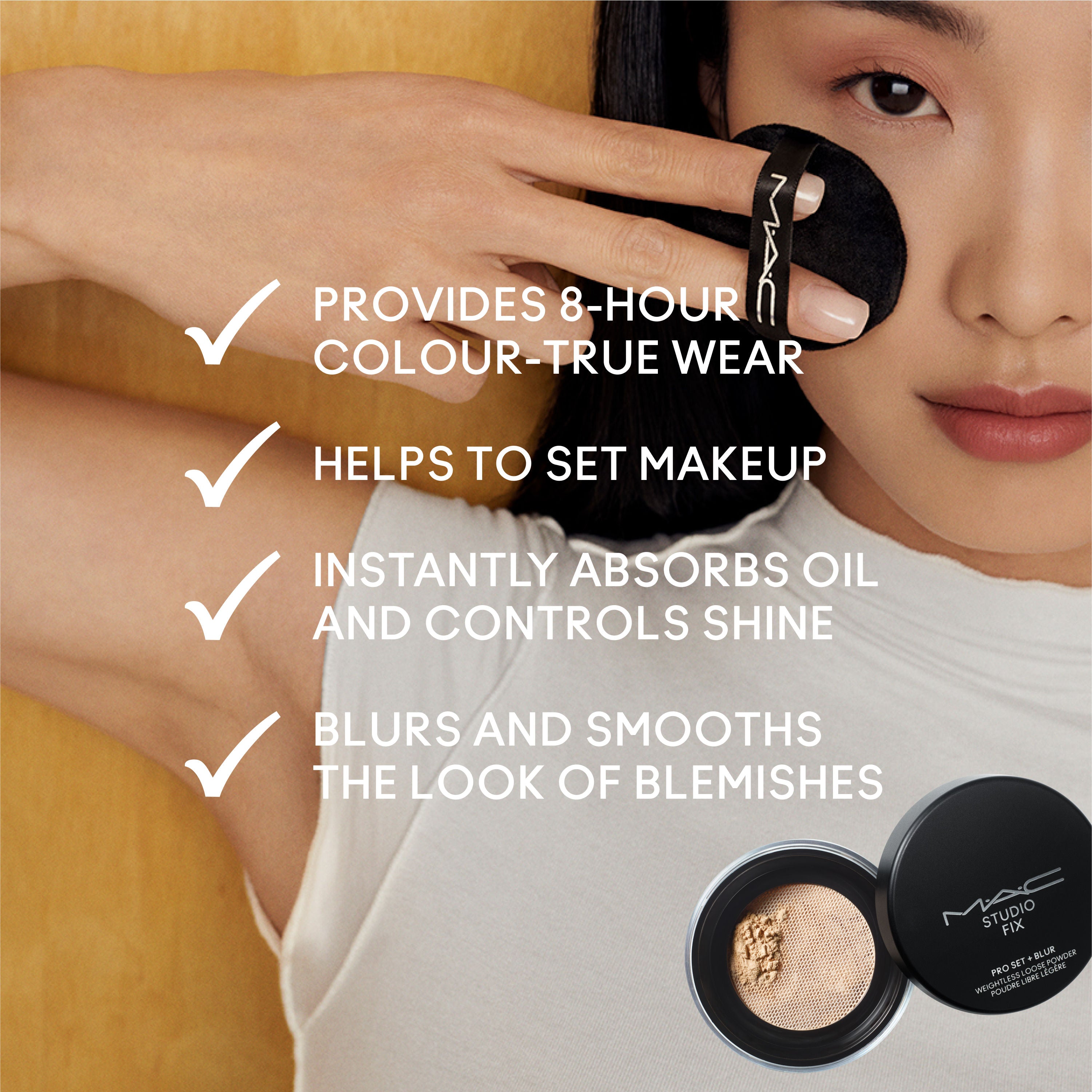 M.A.C Studio Fix Pro Set + Blur Weightless Loose Powder - Medium Deep, 1g Buy at Indicrest Image 9