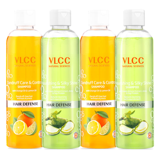 VLCC Dandruff Care and Control and Nourishing and Silky Shine Shampoo - Buy from Indicrest