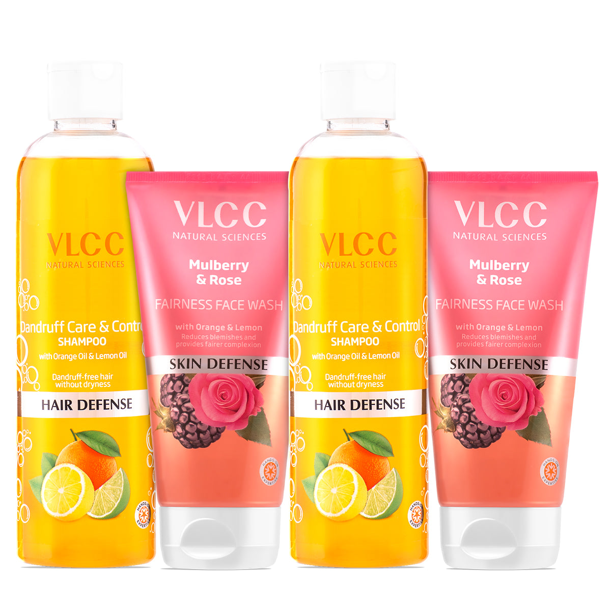 VLCC Dandruff Care and Control Shampoo and Mulberry Rose Face Wash - Buy from Indicrest