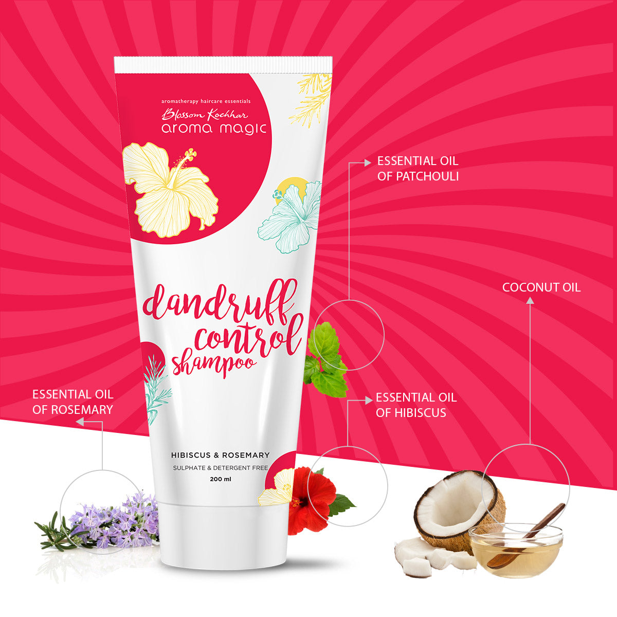 Aroma Magic Dandruff Control Shampoo For Dry & Itchy Scalp, 200ml - Image 4 - Buy from Indicrest