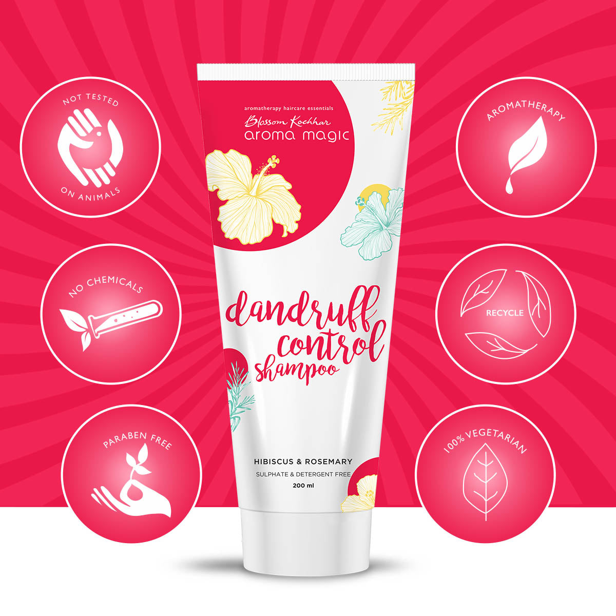 Aroma Magic Dandruff Control Shampoo For Dry & Itchy Scalp, 200ml - Image 5 - Buy from Indicrest