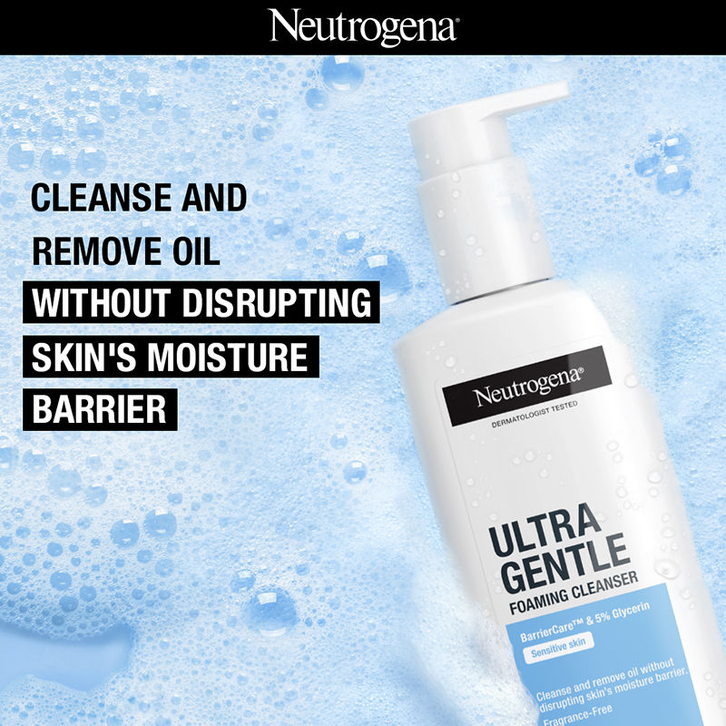 Neutrogena Ultra Gentle Foaming Cleanser + Sun Protection Combo, 230ml