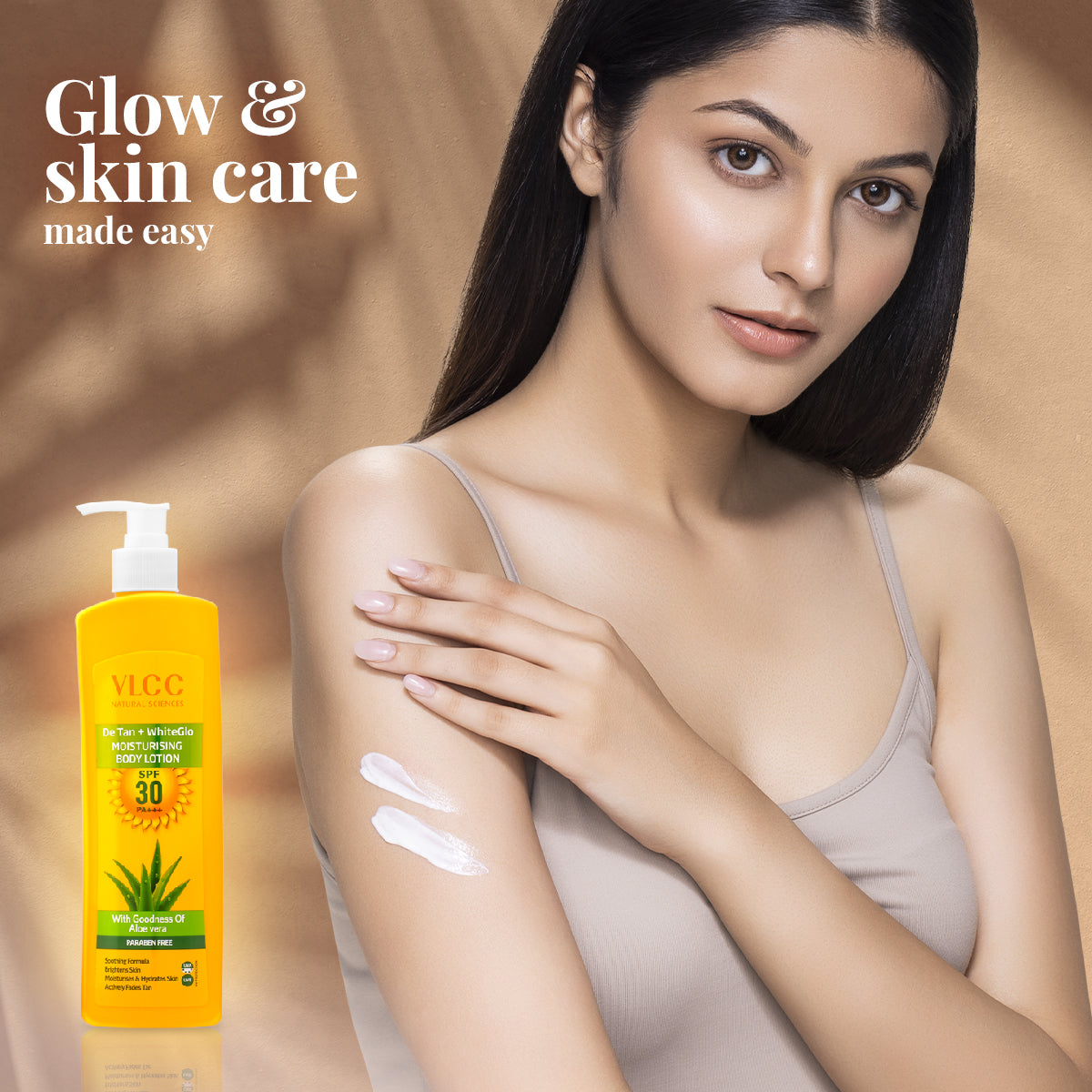 VLCC Almond Honey Skin Brightening and DeTan + WhiteGlo Moisturising Body Lotion SPF 30 PA+++ - Image 6 - Buy from Indicrest