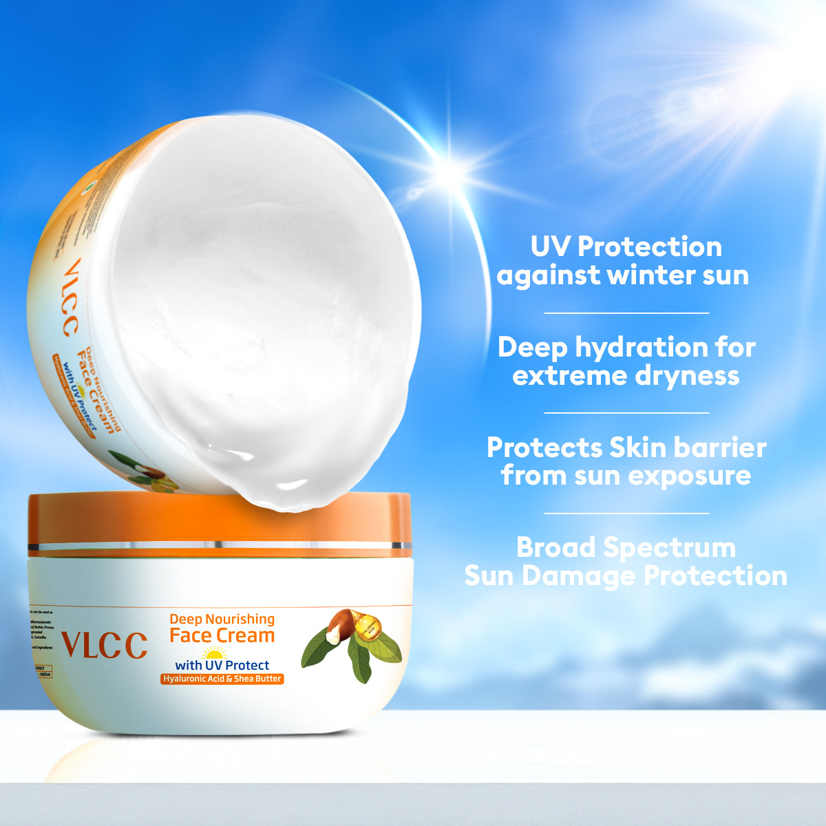 VLCC Deep Nourishing Face Cream With UV Protect  - Set of 2 - Image 8 - Buy from Indicrest