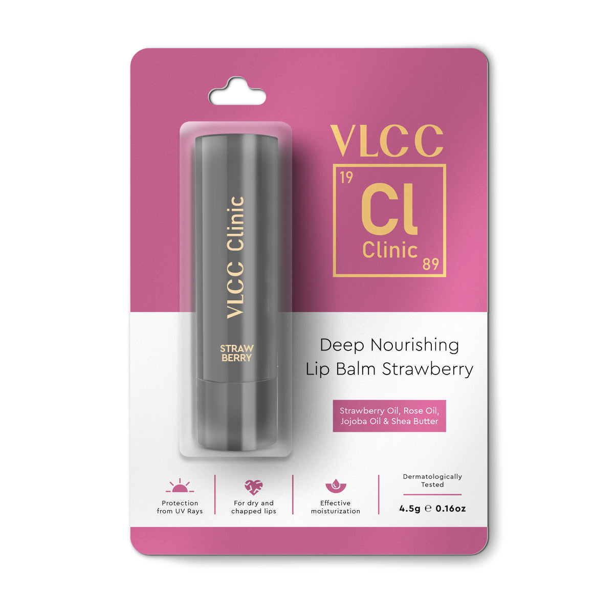 VLCC Deep Nourishing Lip Balm Strawberry and Rose - 4.5 g - Image 2 - Buy from Indicrest