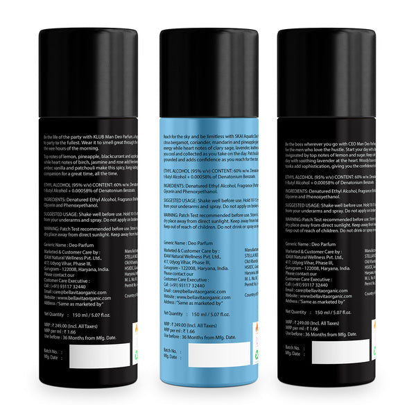 Deodorant Gift Set For Men (Pack Of 3) - 150ml Each - Image 12 - Indicrest