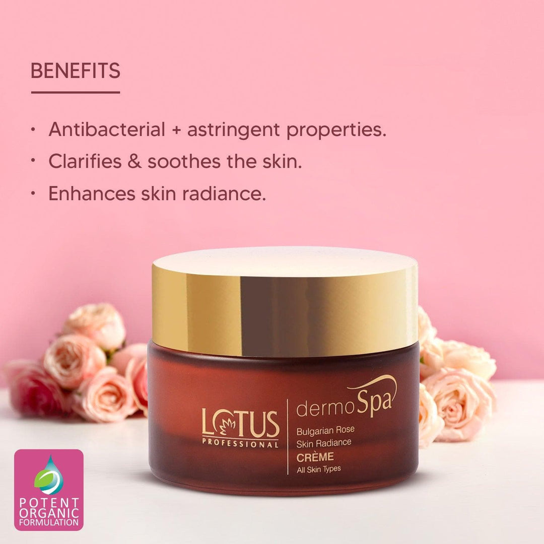 lotus-professional-dermospa-bulgarain-rose-skin-radiance-cream-spf20-50g - Image 4 - Buy from Indicrest