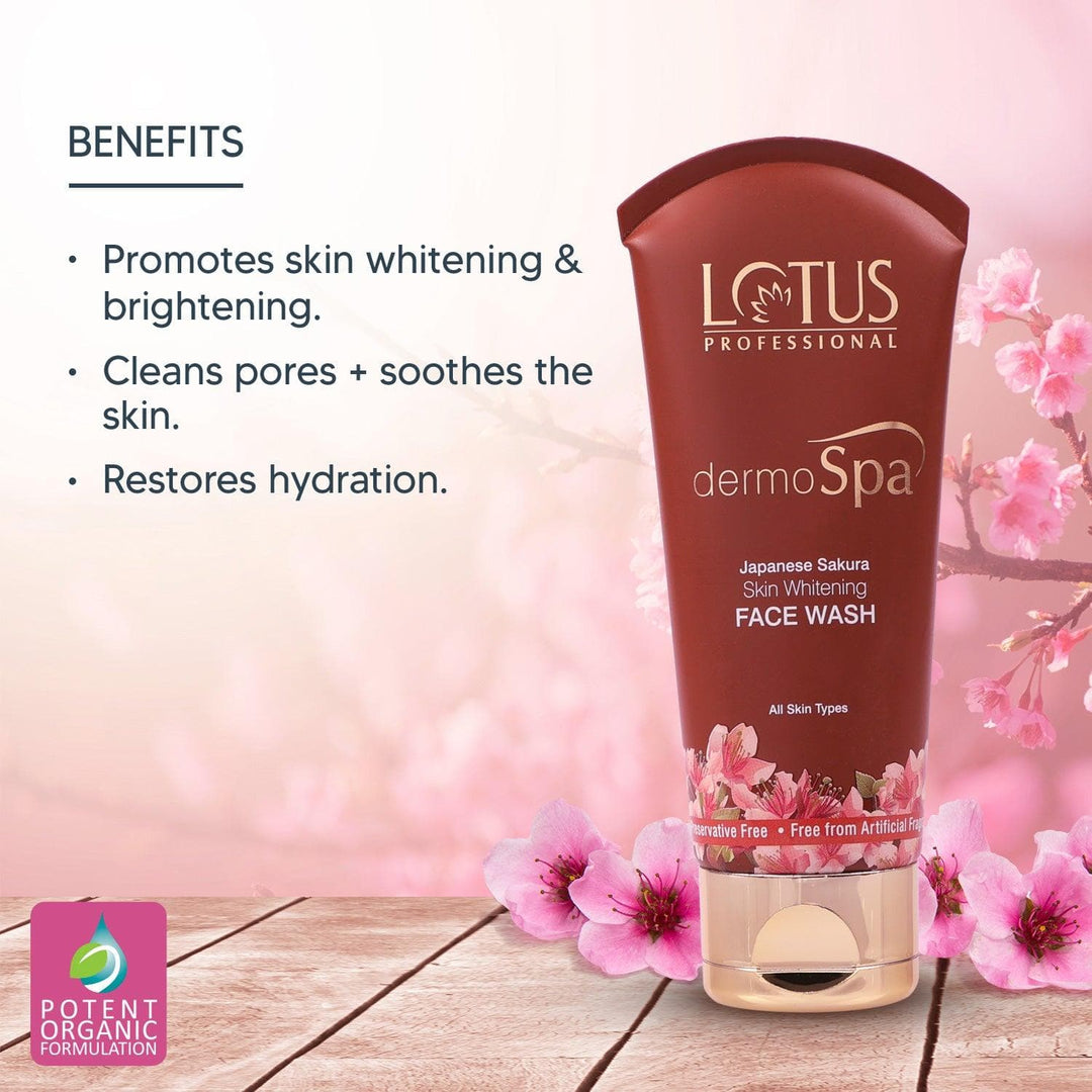 lotus-professional-dermospa-japanese-sakura-skin-whitening-face-wash-80g - Image 4 - Buy from Indicrest