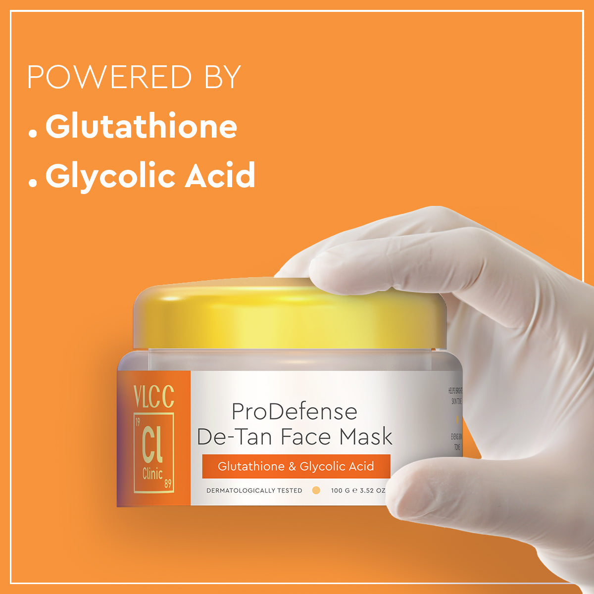 VLCC De-Tan Face Mask -100 g - With Glutathione and Glycolic Acid - Image 4 - Buy from Indicrest