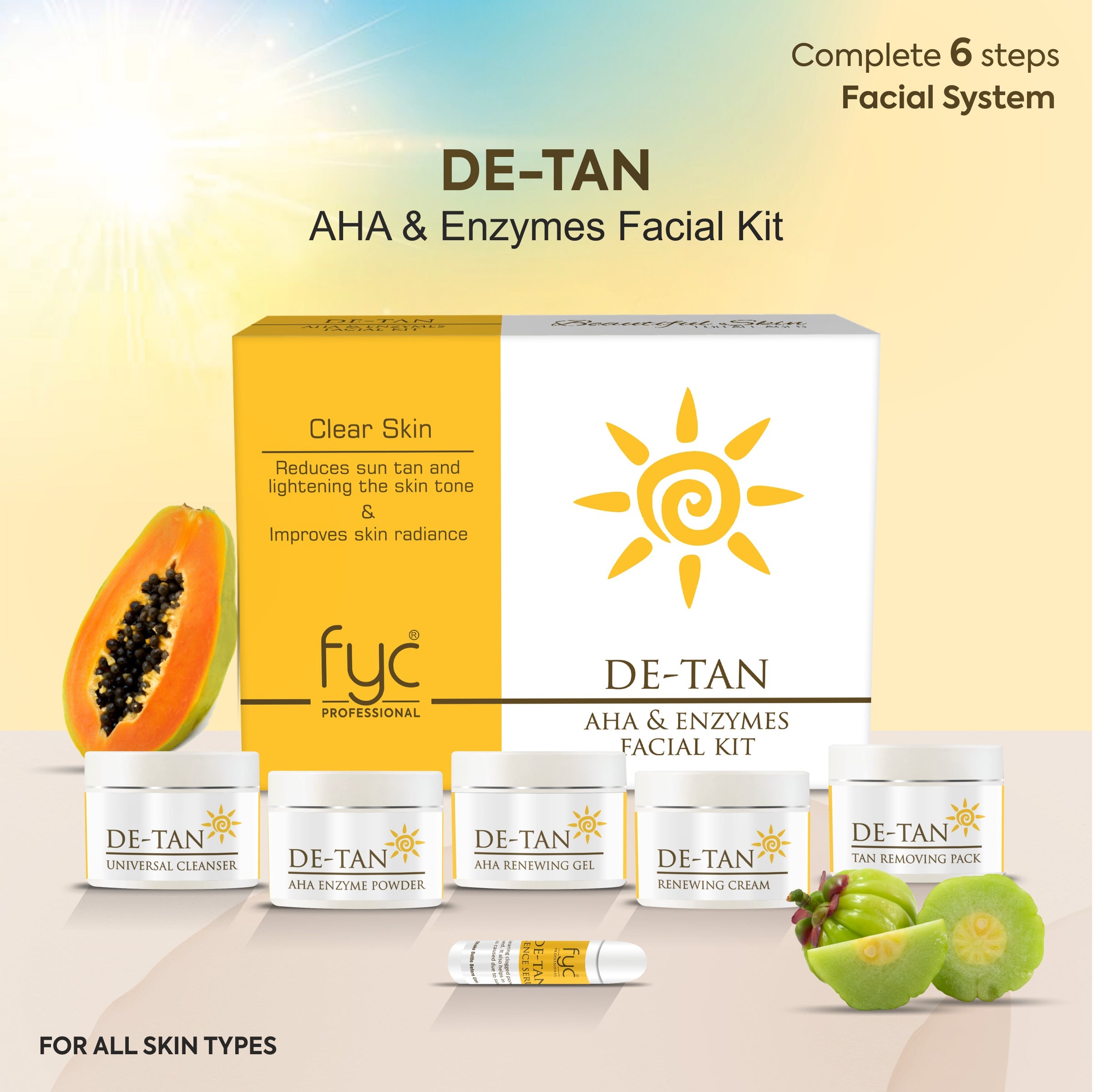 fyc-professional-de-tan-aha-enzymes-facial-kit-260g - Buy from Indicrest
