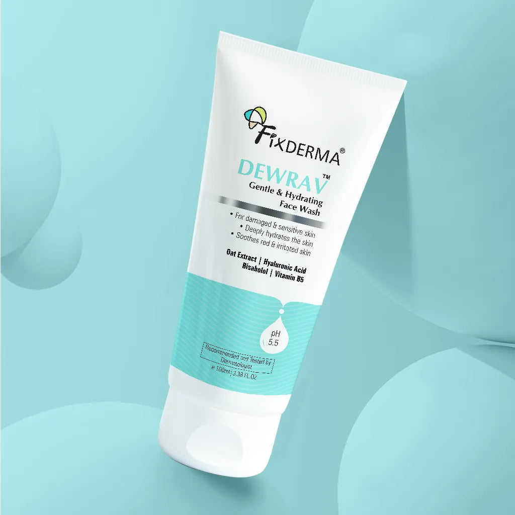 Fixderma Dewrav Gentle & Hydrating Face Wash | Hydrating face wash for dry skin, 100ml - Image 5 - Buy from Indicrest