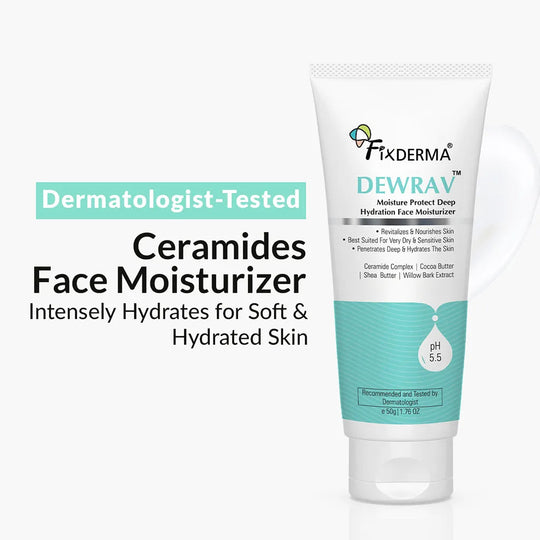 Fixderma Dewrav Moisture Protect Deep Hydration Face Moisturizer, 50g - Buy from Indicrest