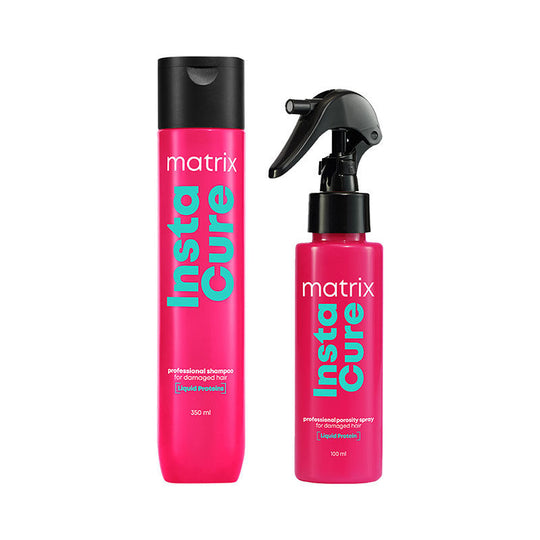 Matrix InstaCure Shampoo, 350ml & Porosity Spray, 100ml Combo, Ditch Damage from 1st Use, For All Hair Types Buy at Indicrest