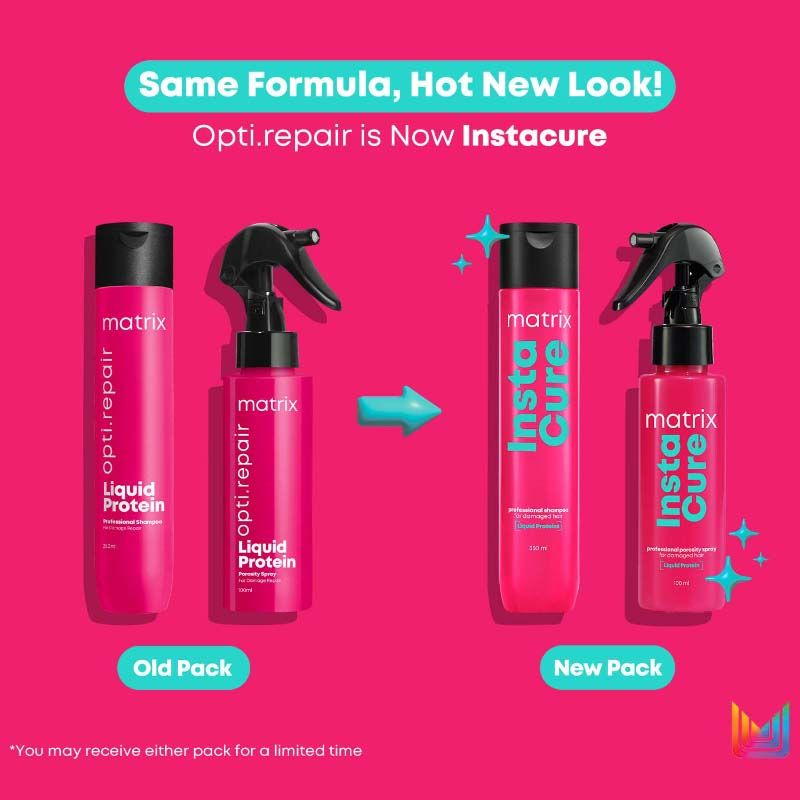 Matrix InstaCure Shampoo, 350ml & Porosity Spray, 100ml Combo, Ditch Damage from 1st Use, For All Hair Types Buy at Indicrest Image 2