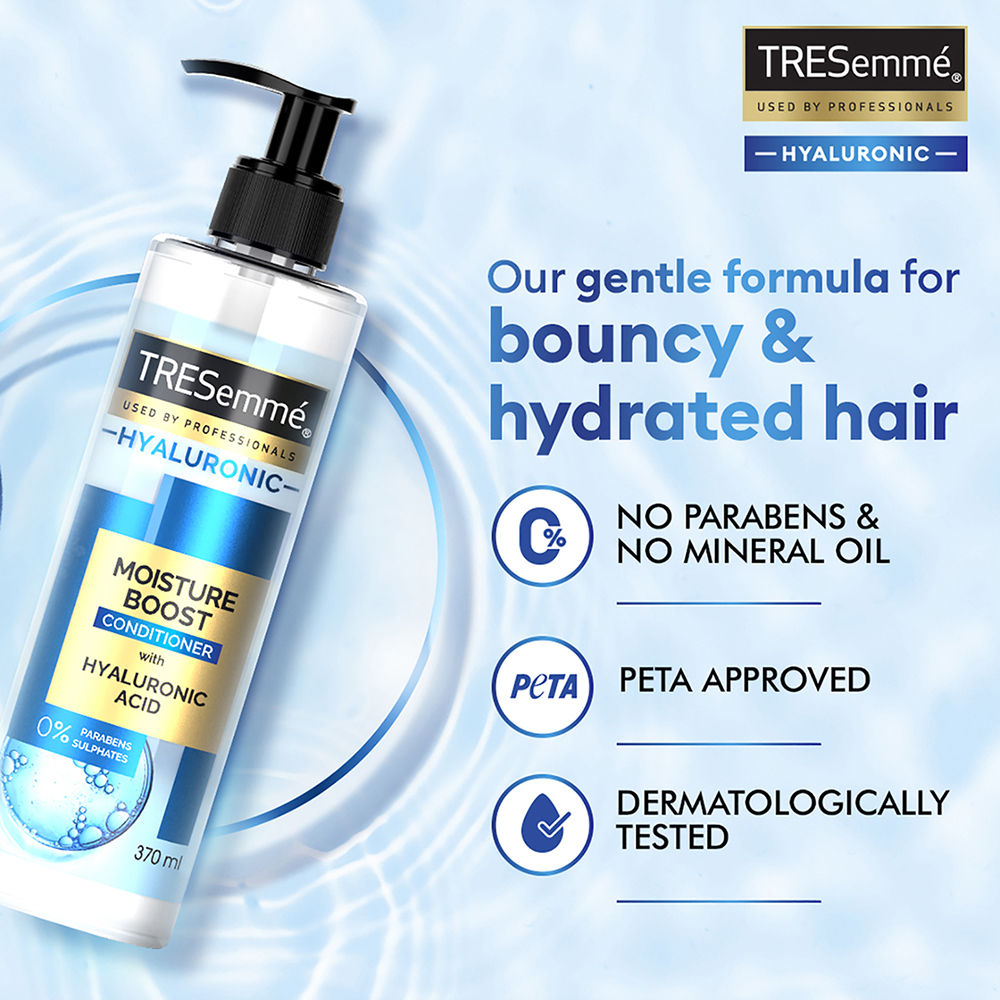 TRESemme Hyaluronic Moisture Boost Conditioner with Hyaluronic Acid Sulphate Free & Paraben Free, 370ml Buy at Indicrest Image 8