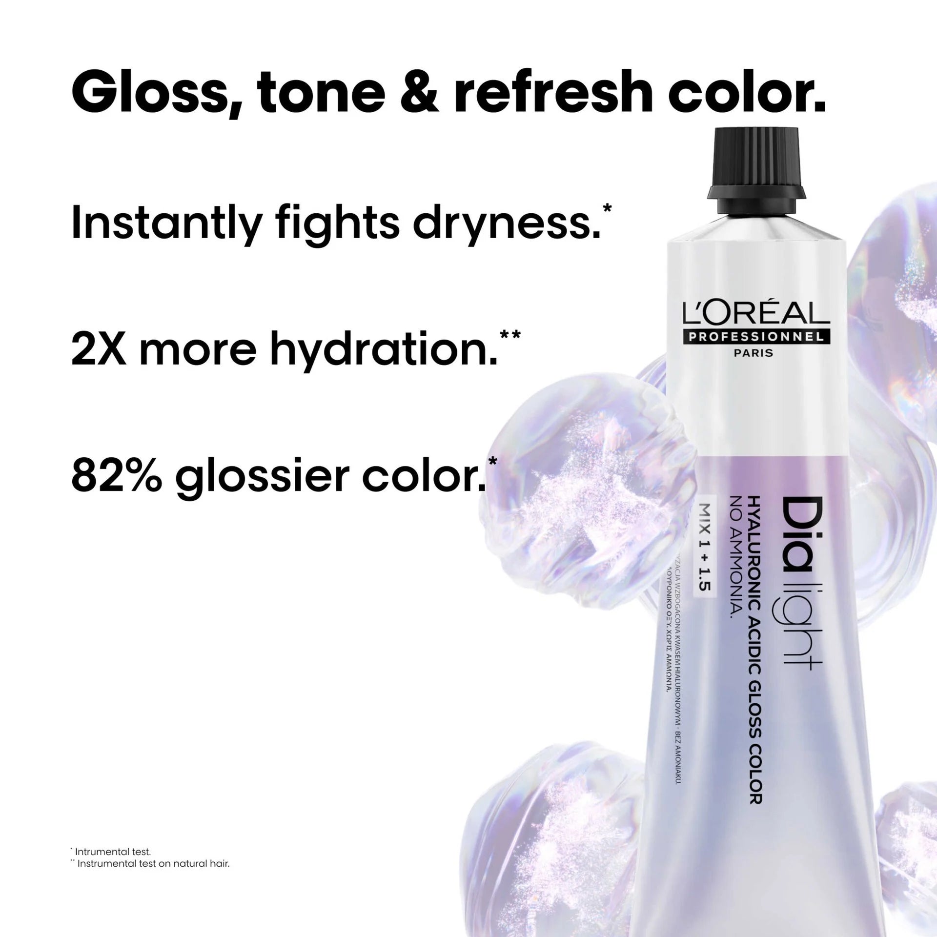 L'Oreal Professionnel Paris Dia Light 10.24 Demi Permanent Hyaluronic Acidic Gloss Hair Color, 50ml Buy at Indicrest Image 6