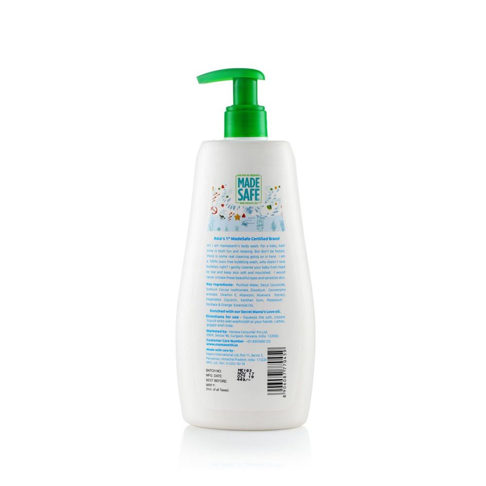 Mamaearth Deeply Nourishing Body Wash for babies, 400ml - Image 2 - Buy from Indicrest