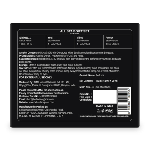 All Star Gift Set - 4 x 20ml - Image 9 - Indicrest