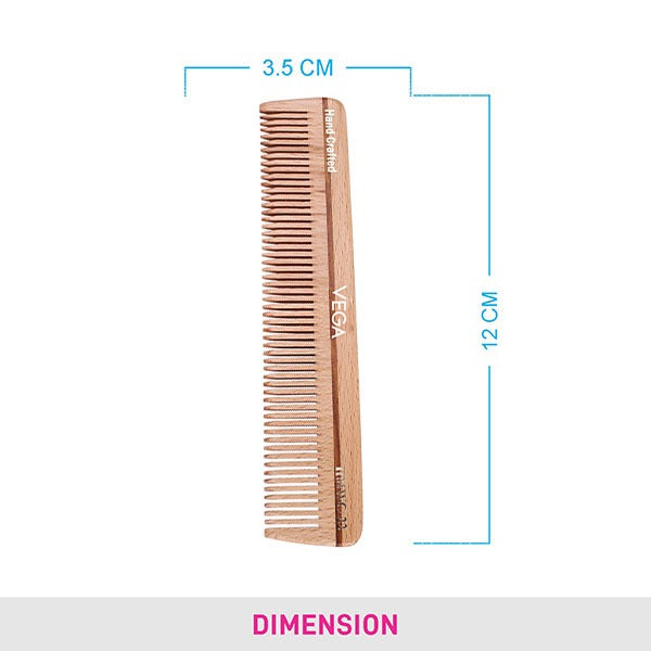 Vega Dressing Wooden Comb - HMWC-22