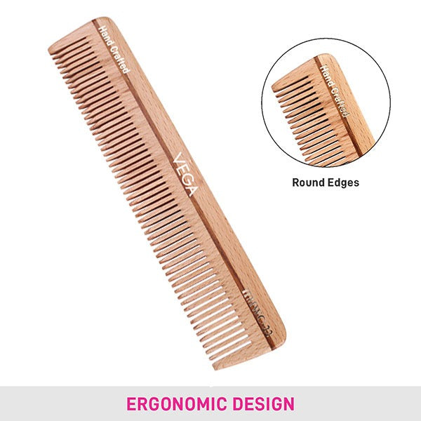 Vega Dressing Wooden Comb - HMWC-22