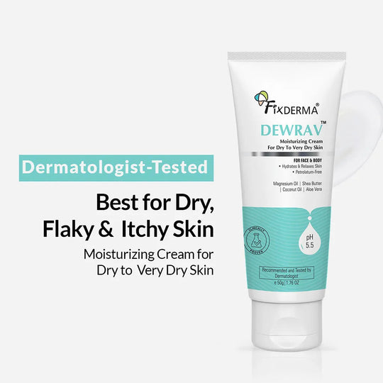 Fixderma Dewrav Moisturizing Cream For Dry To Very Dry Skin, 50g - Buy from Indicrest