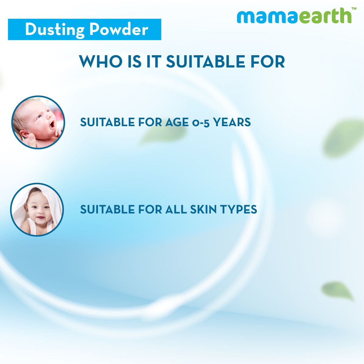 Mamaearth Dusting Powder with Organic Oatmeal and Arrowroot Powder for Babies, 300g - Image 6 - Buy from Indicrest