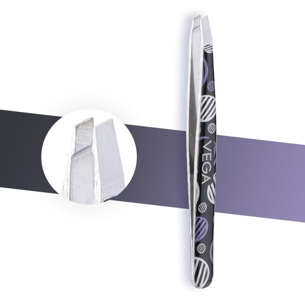 Vega Dzyner Tweezer - Slant Tip - TW-08