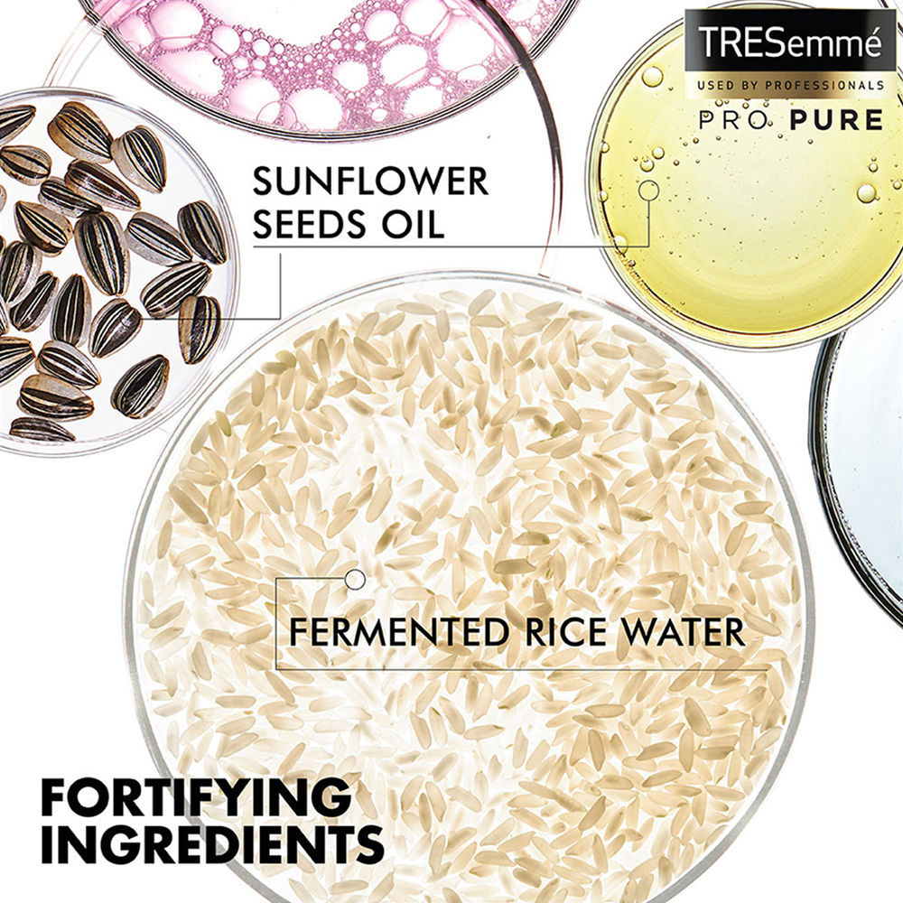 TRESemme Pro Pure Damage Recovery Shampoo with Fermented Rice Water Paraben & Sulphate Free, 370ml Buy at Indicrest Image 4