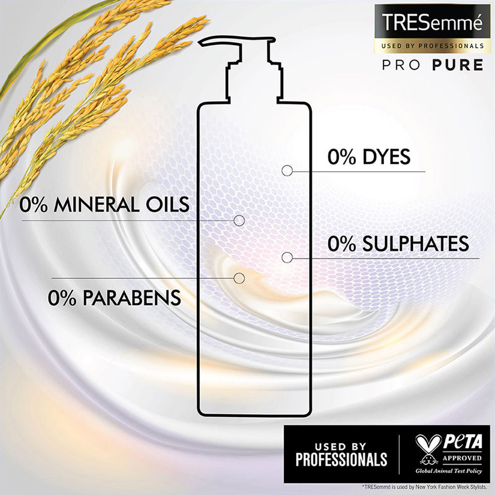 TRESemme Pro Pure Damage Recovery Shampoo with Fermented Rice Water Paraben & Sulphate Free, 370ml Buy at Indicrest Image 5