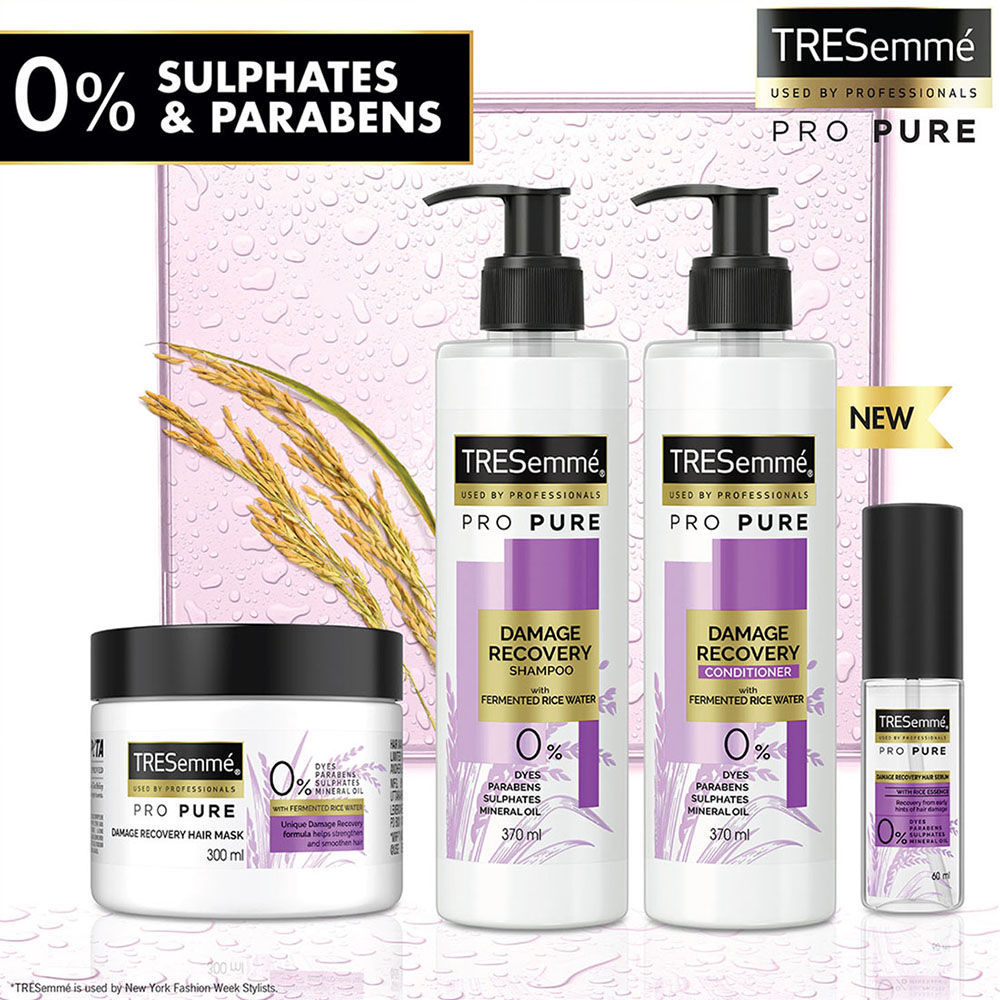 TRESemme Pro Pure Damage Recovery Shampoo with Fermented Rice Water Paraben & Sulphate Free, 370ml Buy at Indicrest Image 7