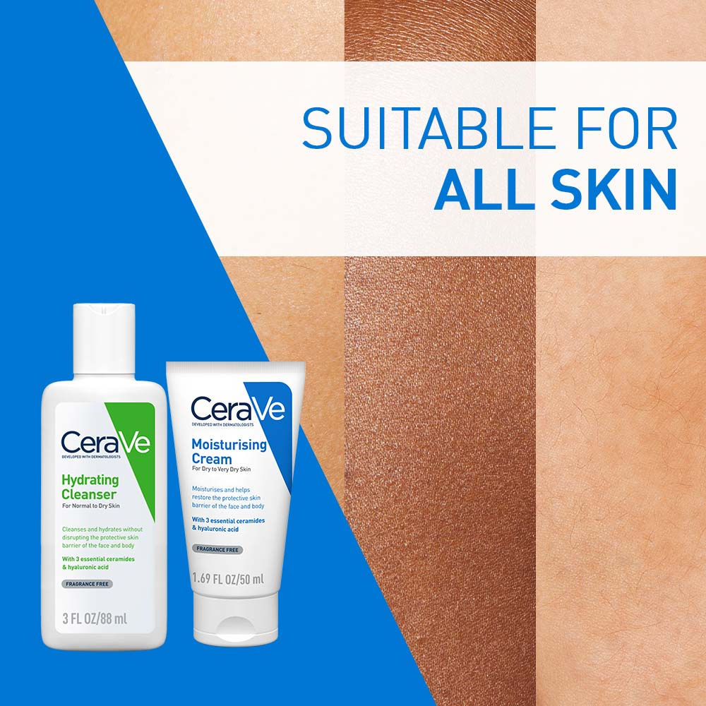 CeraVe Facewash, 88ml & Moisturizer, 50ml Combo with Ceramides - Daily Skincare Routine for Normal To Dry Skin, 2 pieces Buy at Indicrest Image 5