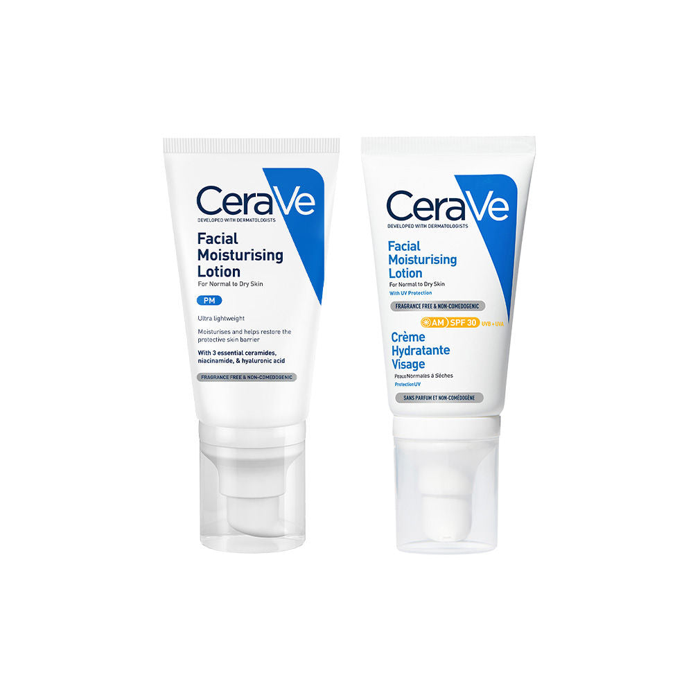 CeraVe AM Moisturizing Lotion with SPF 30 & Night Cream - Day & Night Moisturizer Combo, 2 pieces Buy at Indicrest Image 5
