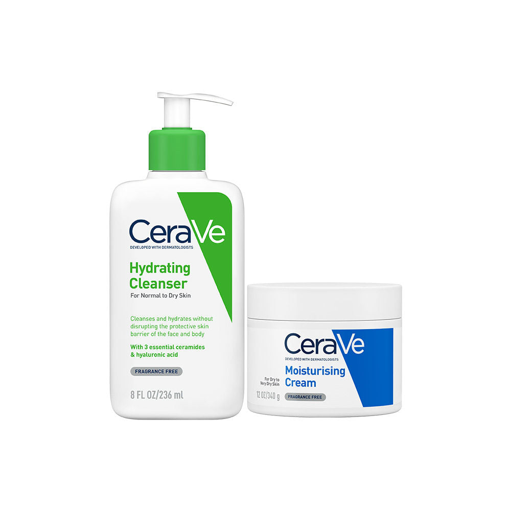 CeraVe Facewash, 236ml & Moisturizer, 340ml Combo with Ceramides - Daily Skincare Routine for Normal To Dry Skin, 2 pieces Buy at Indicrest Image 6