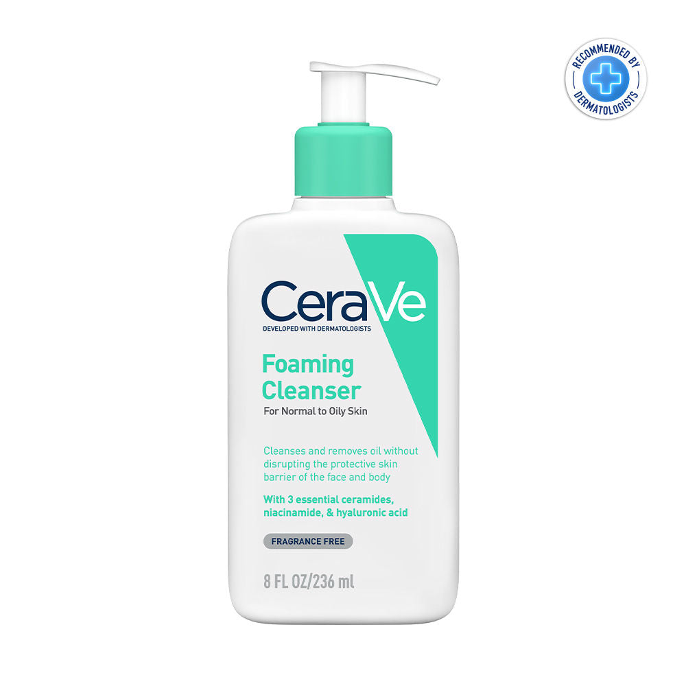 CeraVe Facewash & Moisturizing Lotion Combo with Ceramides- Skincare Routine for Normal to Oily Skin, 2 pieces Buy at Indicrest Image 3