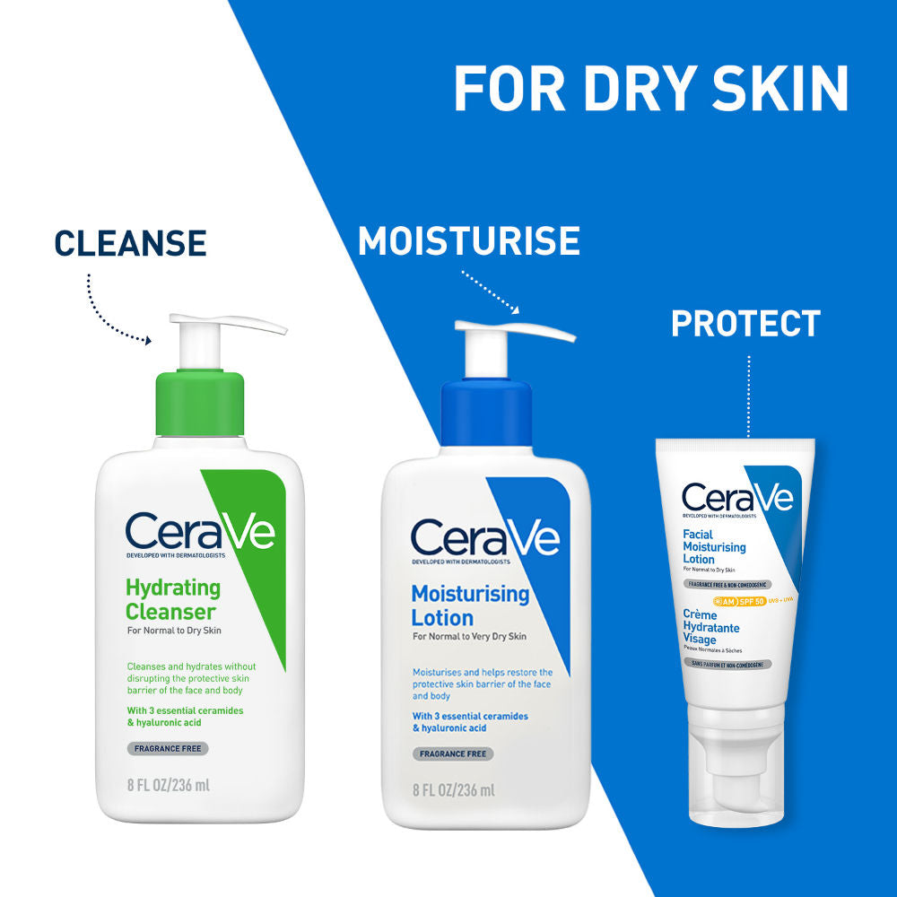 CeraVe Hydrating Facewash & AM Moisturizing Lotion with SPF 30 Combo - Morning Regime, 2 pieces Buy at Indicrest Image 2