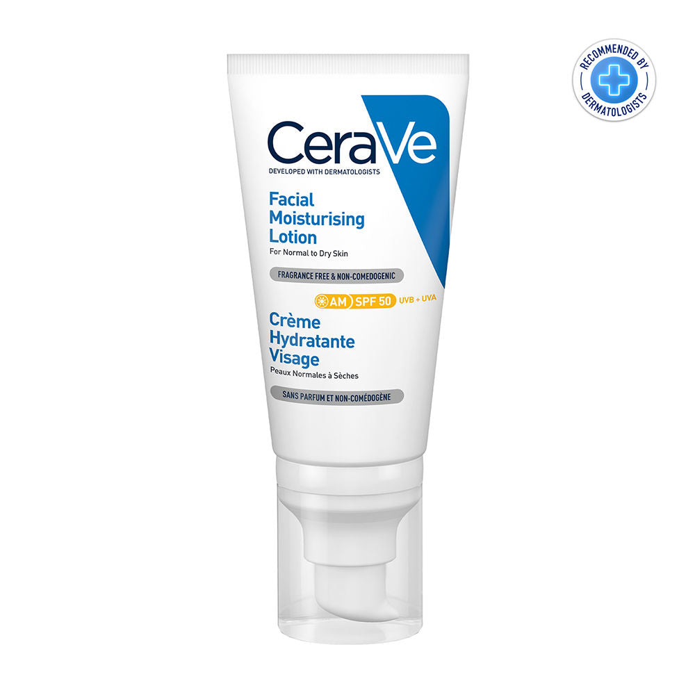CeraVe Morning Skincare Combo of Facewash, Moisturizer, SPF 50- Routine for Normal To Dry Skin Buy at Indicrest Image 5