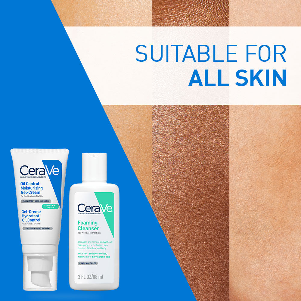 CeraVe Oil Control Gel Moisturizer & Foaming Face wash, Skincare Combo for Oily & Combination Skin Buy at Indicrest Image 5