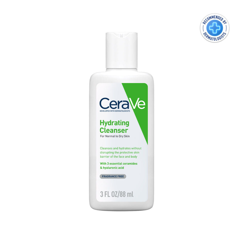 CeraVe Hydrating Cleanser Non-Foaming Face Wash for Dry Skin with Ceramides & Hyaluronic Acid Combo, 2 pieces Buy at Indicrest Image 3