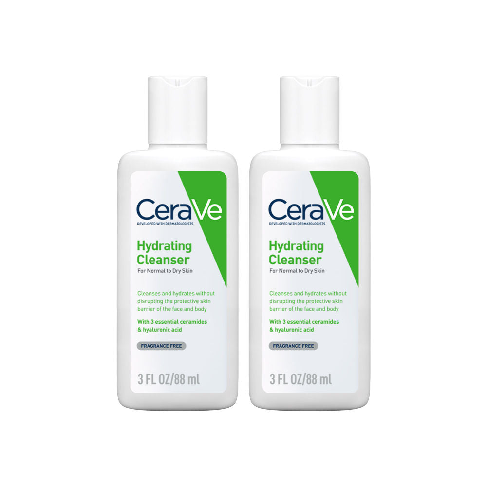 CeraVe Hydrating Cleanser Non-Foaming Face Wash for Dry Skin with Ceramides & Hyaluronic Acid Combo, 2 pieces Buy at Indicrest Image 5