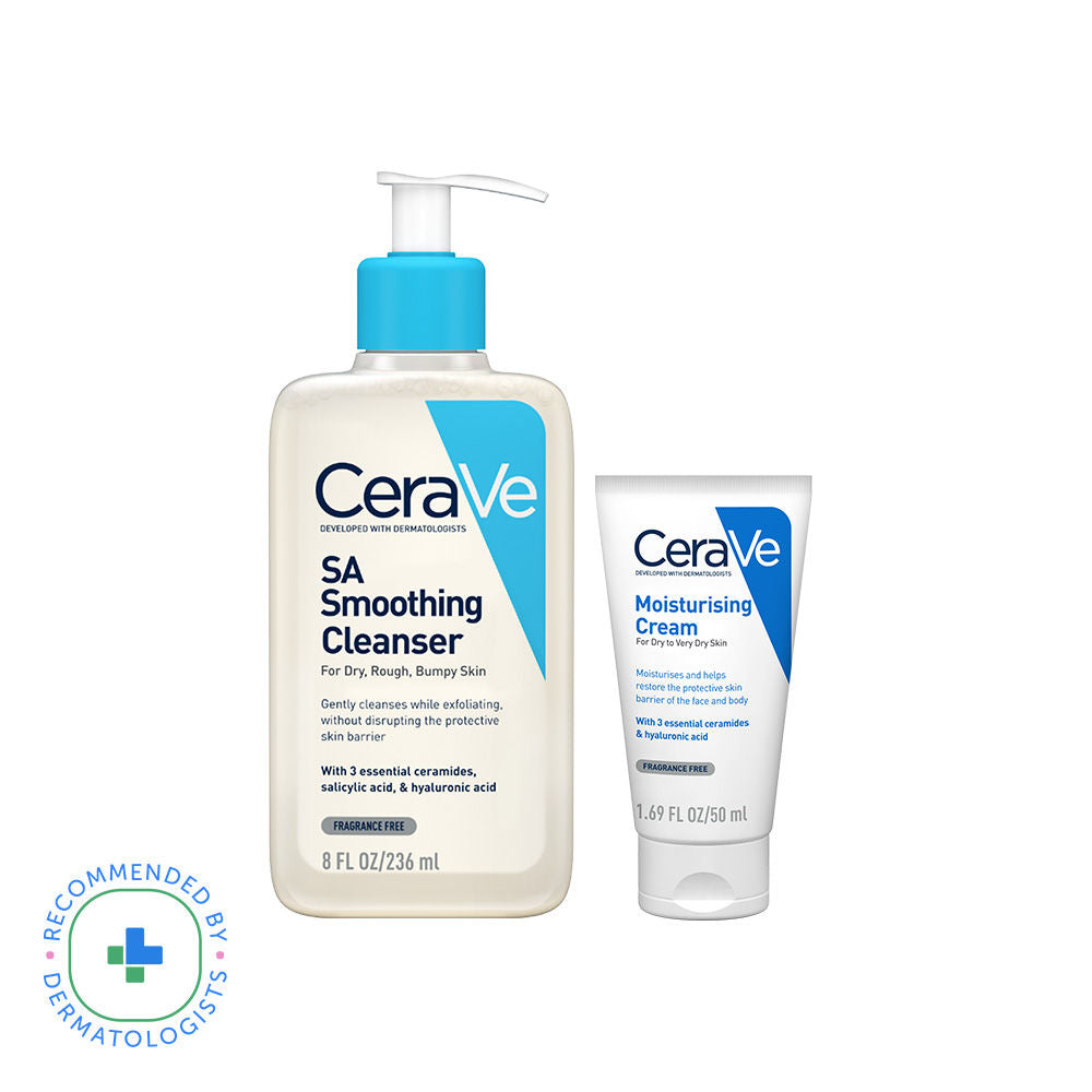 CeraVe Salicylic Acid Face Wash, 236ml & Barrier Repair Moisturizing Cream, 50ml for Dry Skin (Pack of 2) Combo Buy at Indicrest