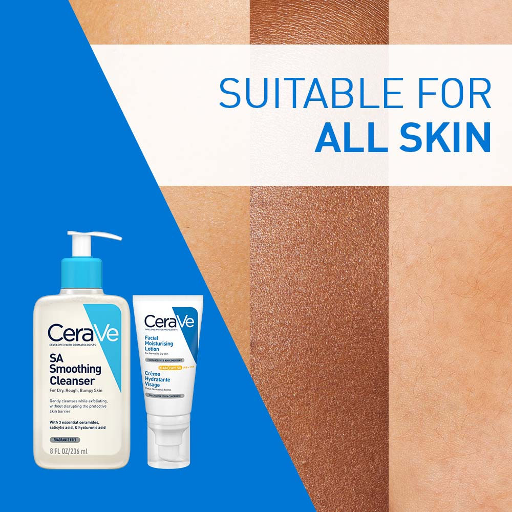 CeraVe Salicylic acid Face Wash & AM lotion with SPF 50, Exfoliation & Sun protection (Pack of 2) Combo Buy at Indicrest Image 5