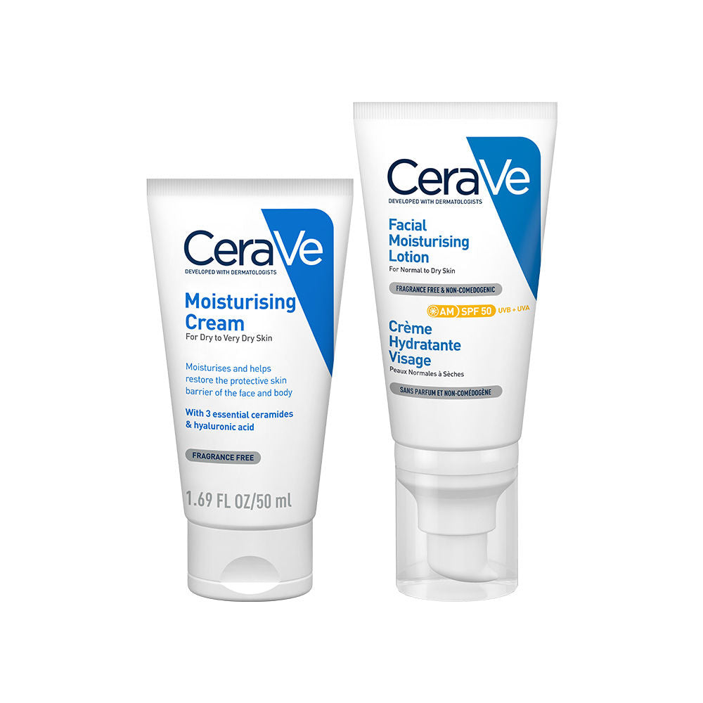 CeraVe Sun Protection Combo - AM lotion SPF 50 Sunscreen & Moisturizing Cream For Dry Skin Buy at Indicrest Image 6