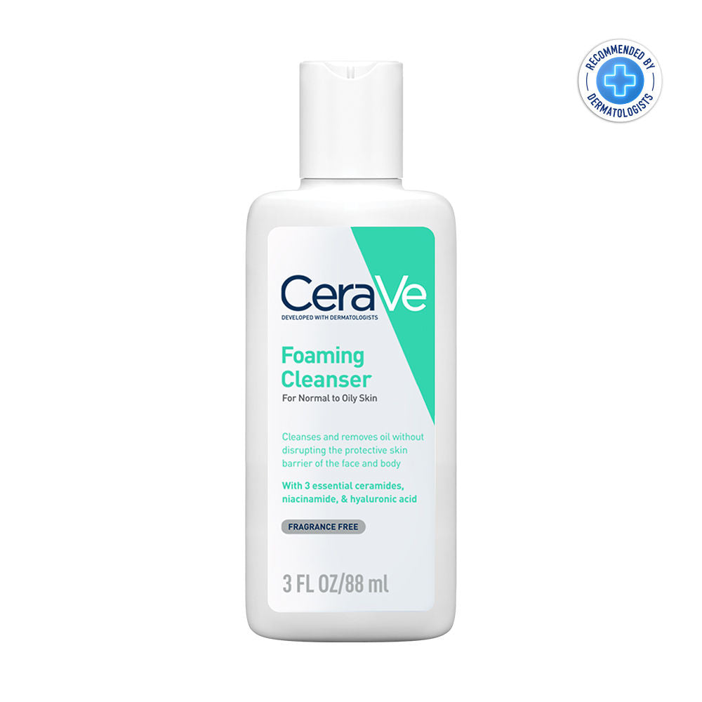 CeraVe Facewash, 88ml & Moisturizing Lotion, 88ml Combo with Ceramides Skincare Routine for Normal to Oily Skin, 2 pieces Buy at Indicrest Image 3