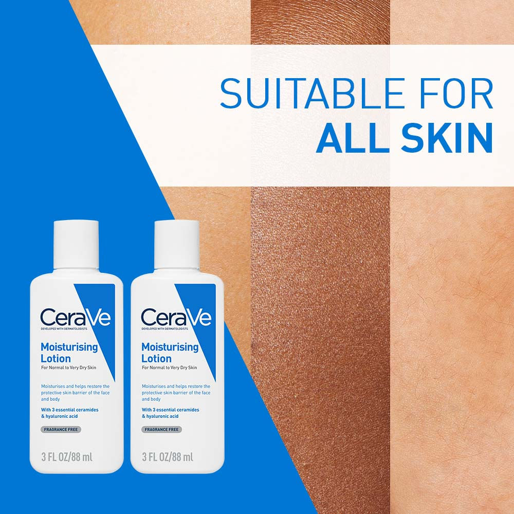 CeraVe Moisturizing Lotion For Dry Skin With Ceramides & Hyaluronic Acid (Pack of 2) Combo Buy at Indicrest Image 4