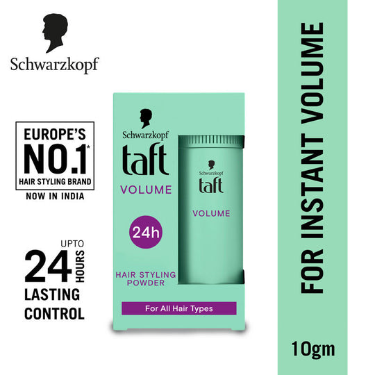 Schwarzkopf TAFT Instant Hair Styling Volume Powder For Fuller Volume & Thickness, Lasts 24 Hours, 10g Buy at Indicrest