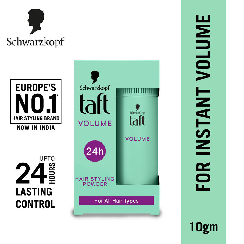 Schwarzkopf TAFT Instant Hair Styling Volume Powder For Fuller Volume & Thickness, Lasts 24 Hours, 10g Buy at Indicrest