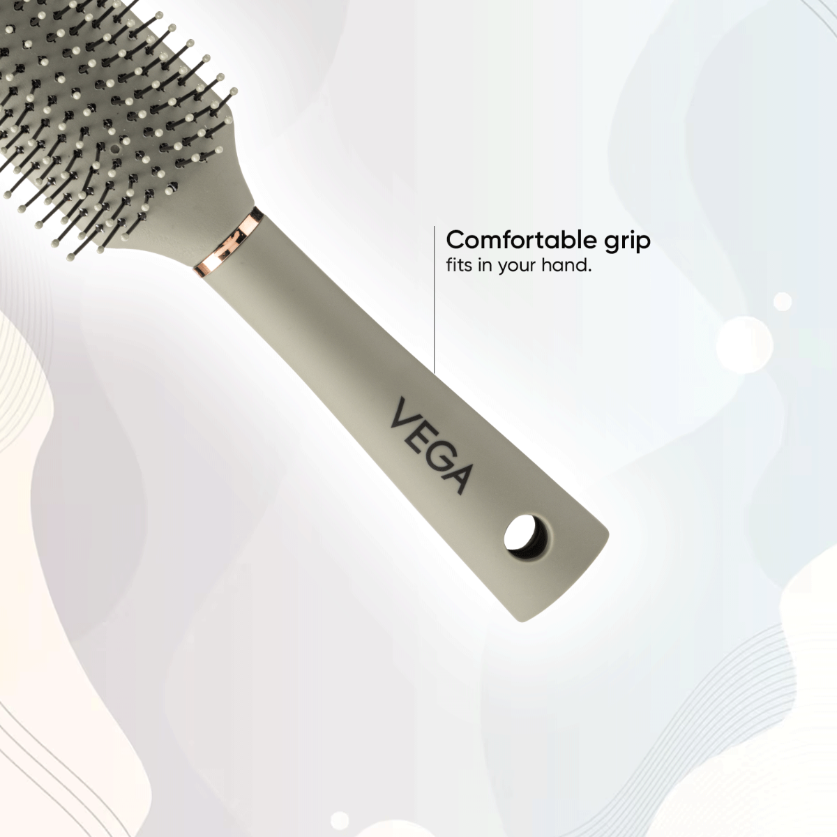 Vega Flat Hair Brush - E35-FB
