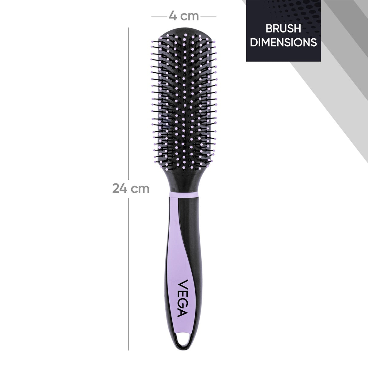 Vega Flat Hair Brush - E36-FB