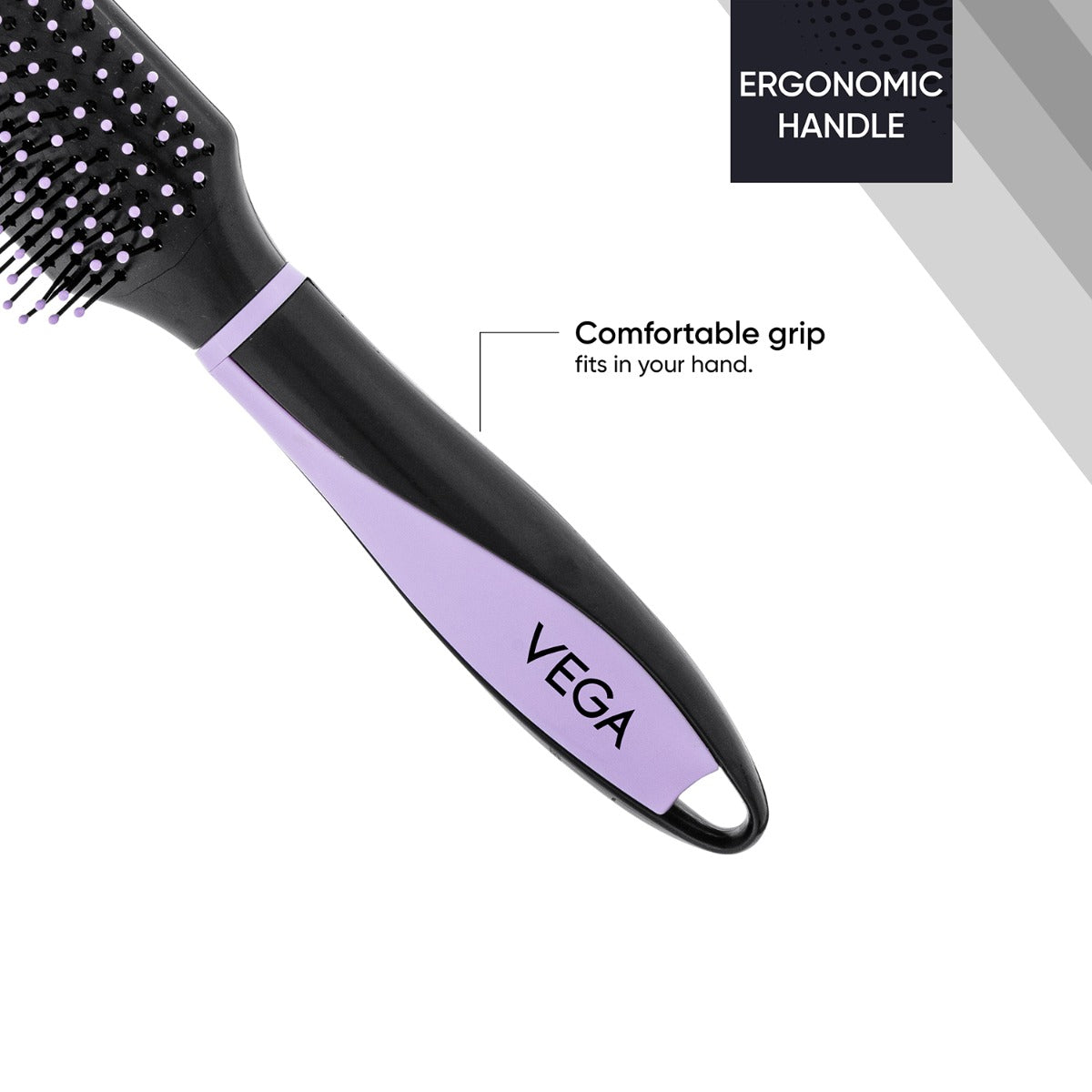 Vega Flat Hair Brush - E36-FB