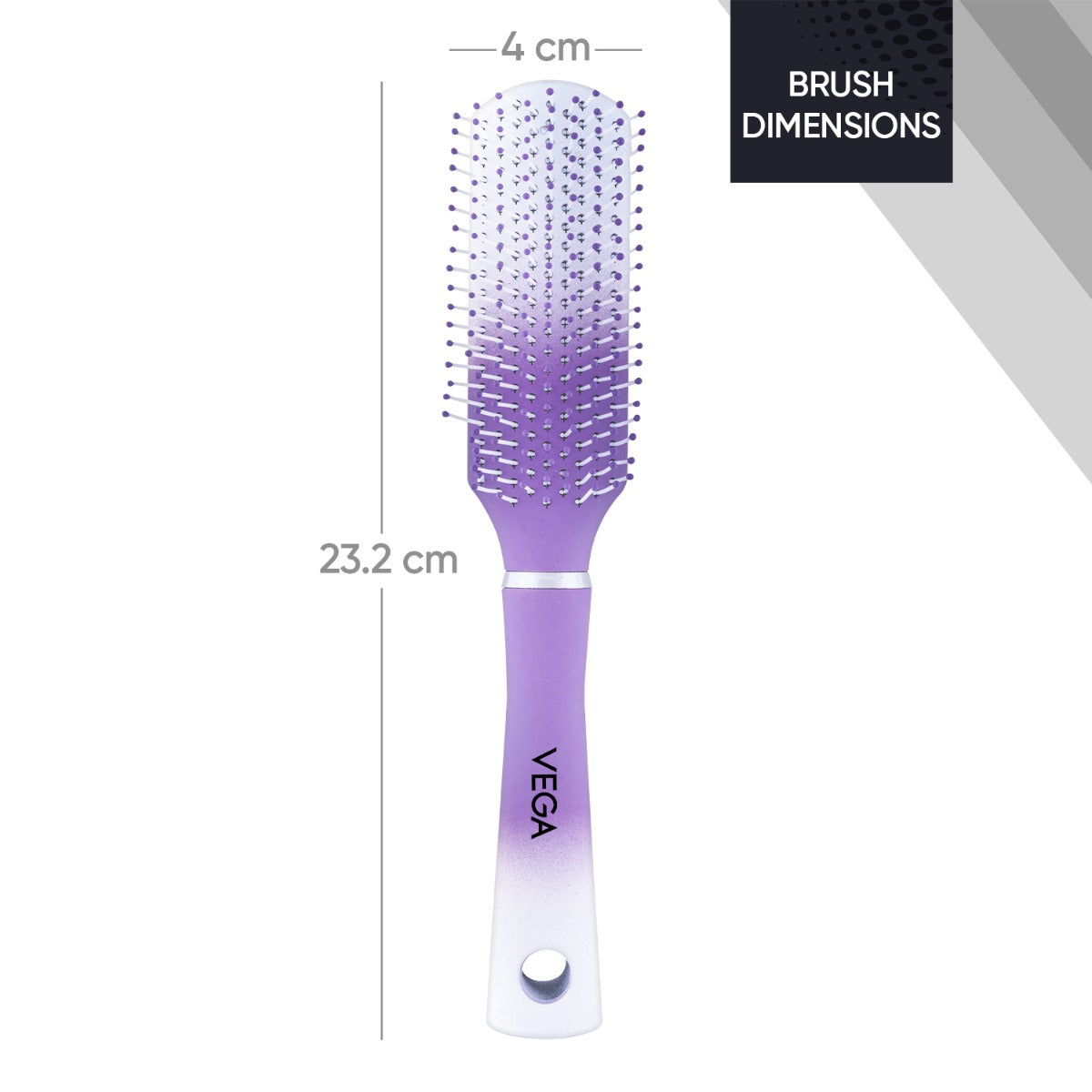 Vega Flat Hair Brush - E37-FB